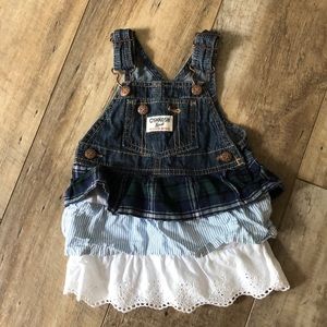 Oshkosh Overall Dress - 9 mos - EUC